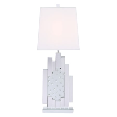 Elegant Decor Sparkle Collection 1-Light Clear Crystal Table Lamp
